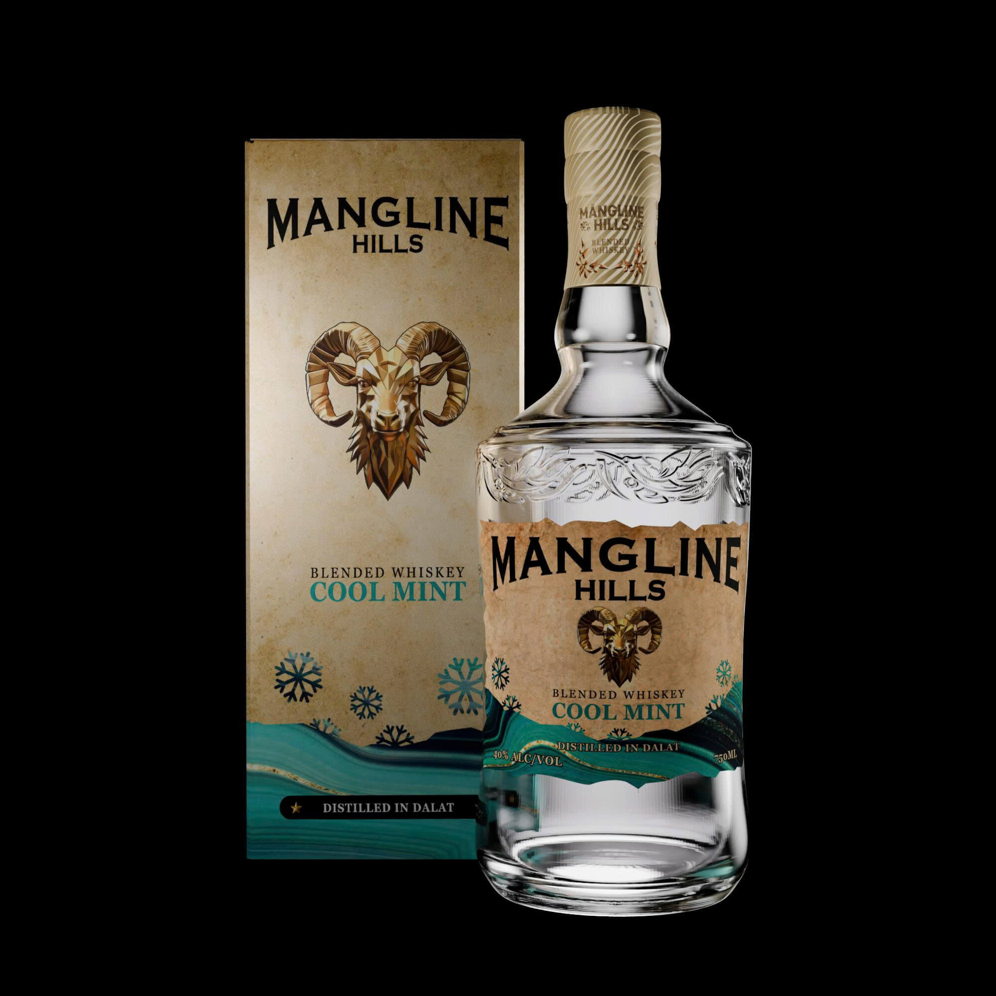 Mangline Hills Cool Mint bottle