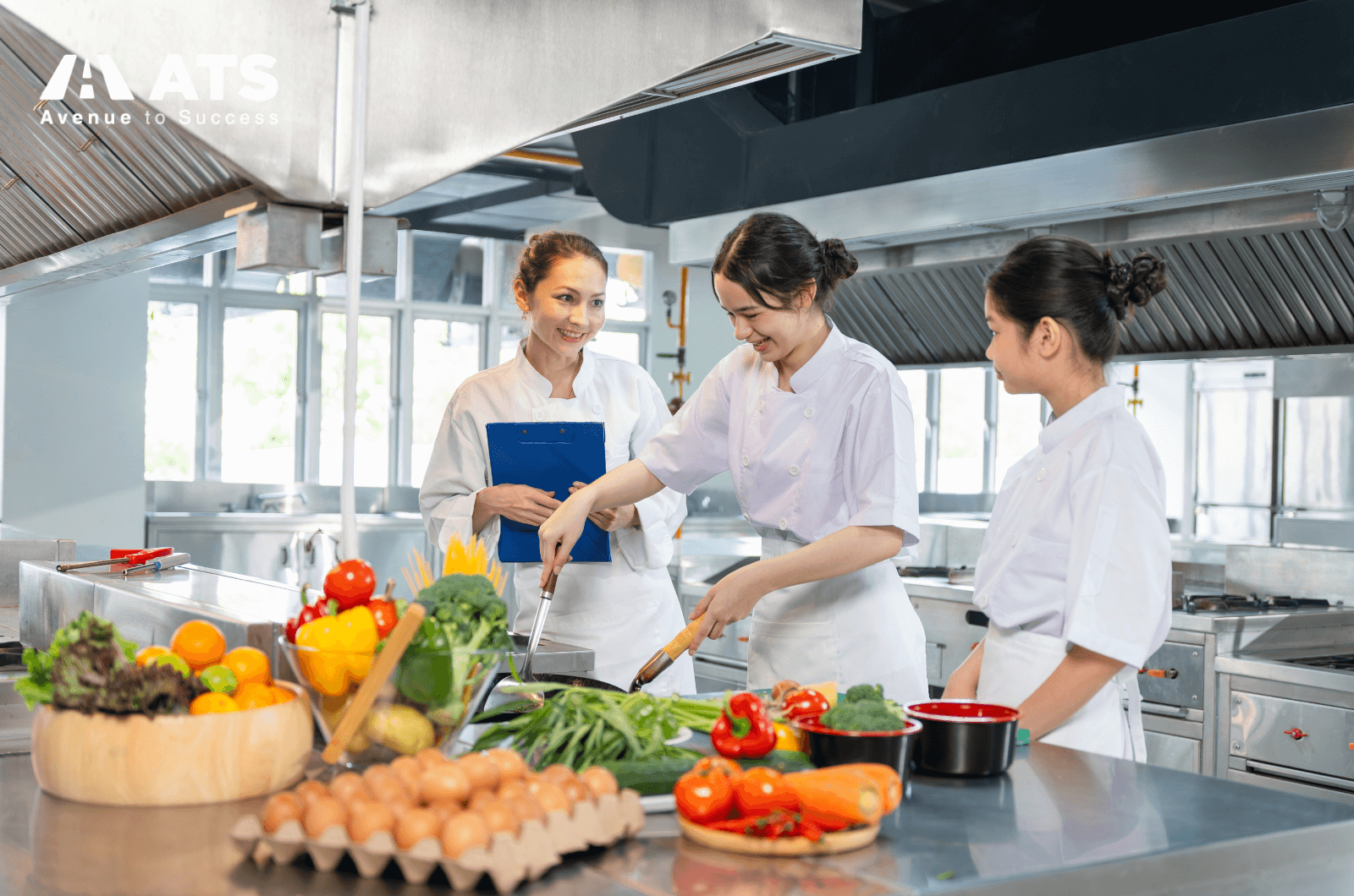 Sinh viên có thể lựa chọn lộ trình học nghề hoặc lộ trình nâng cao khi học ngành Đầu bếp tại Úc