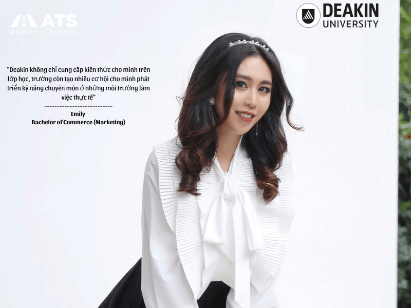 Emily đã hiện thực được ước mơ du học của mình