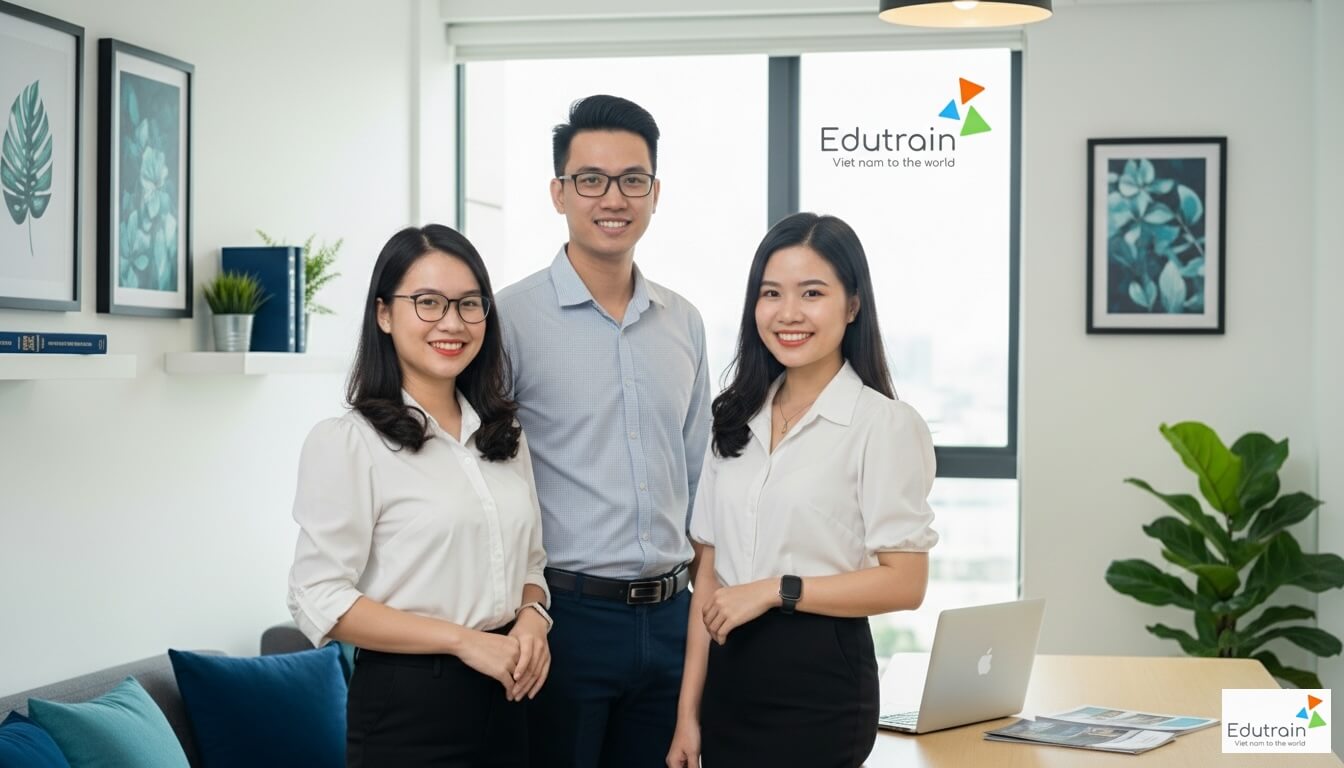 Đội ngũ Edutrain đang tư vấn